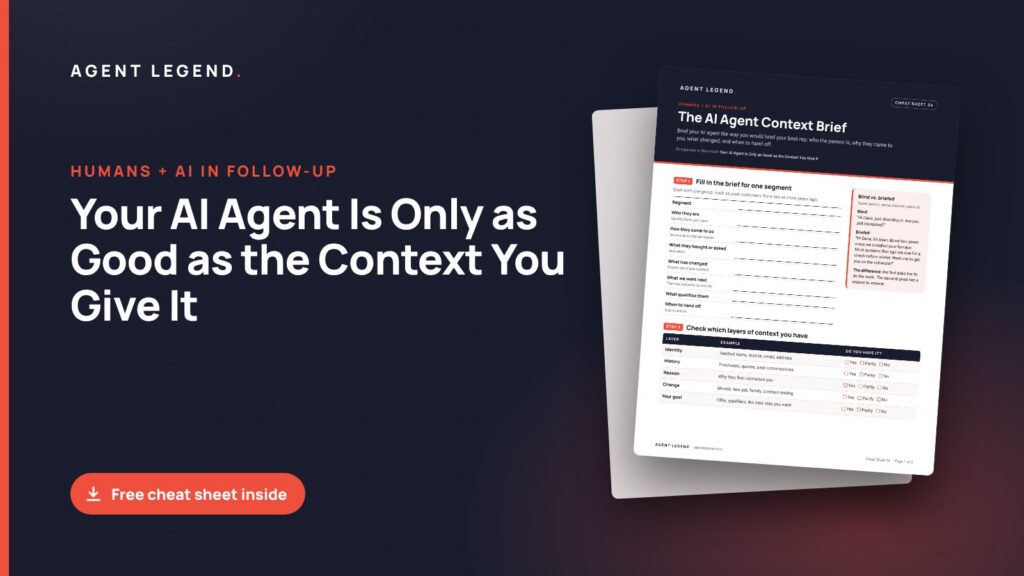 Your AI Agent Is Only as Good as the Context You Give It, with a preview of the free cheat sheet
