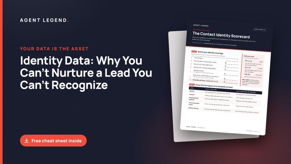 Identity Data: Why You Can’t Nurture a Lead You Can’t Recognize, with a preview of the free cheat sheet